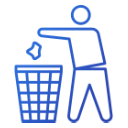 <p>Do not flush—dispose of in a trash bin.</p>