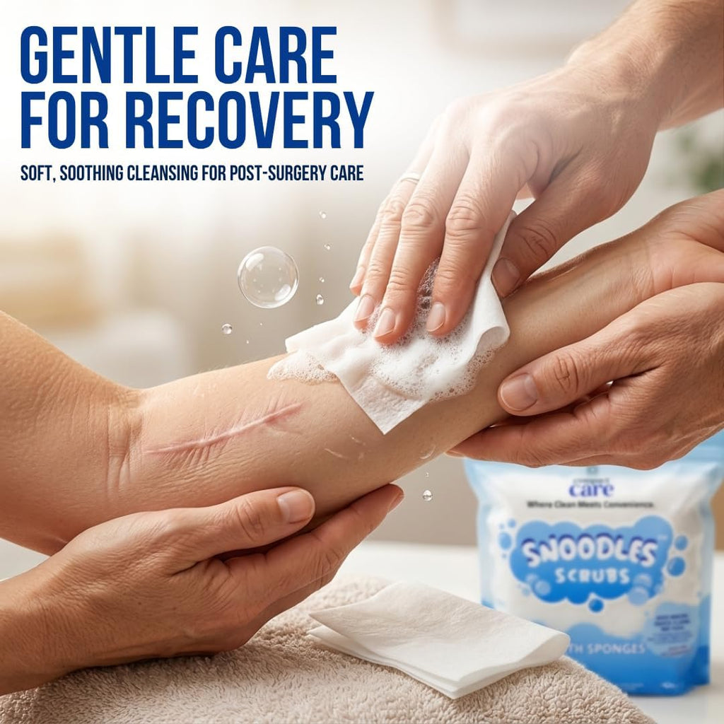Snoodles Scrubs™ Rinse-Free Bath Sponges