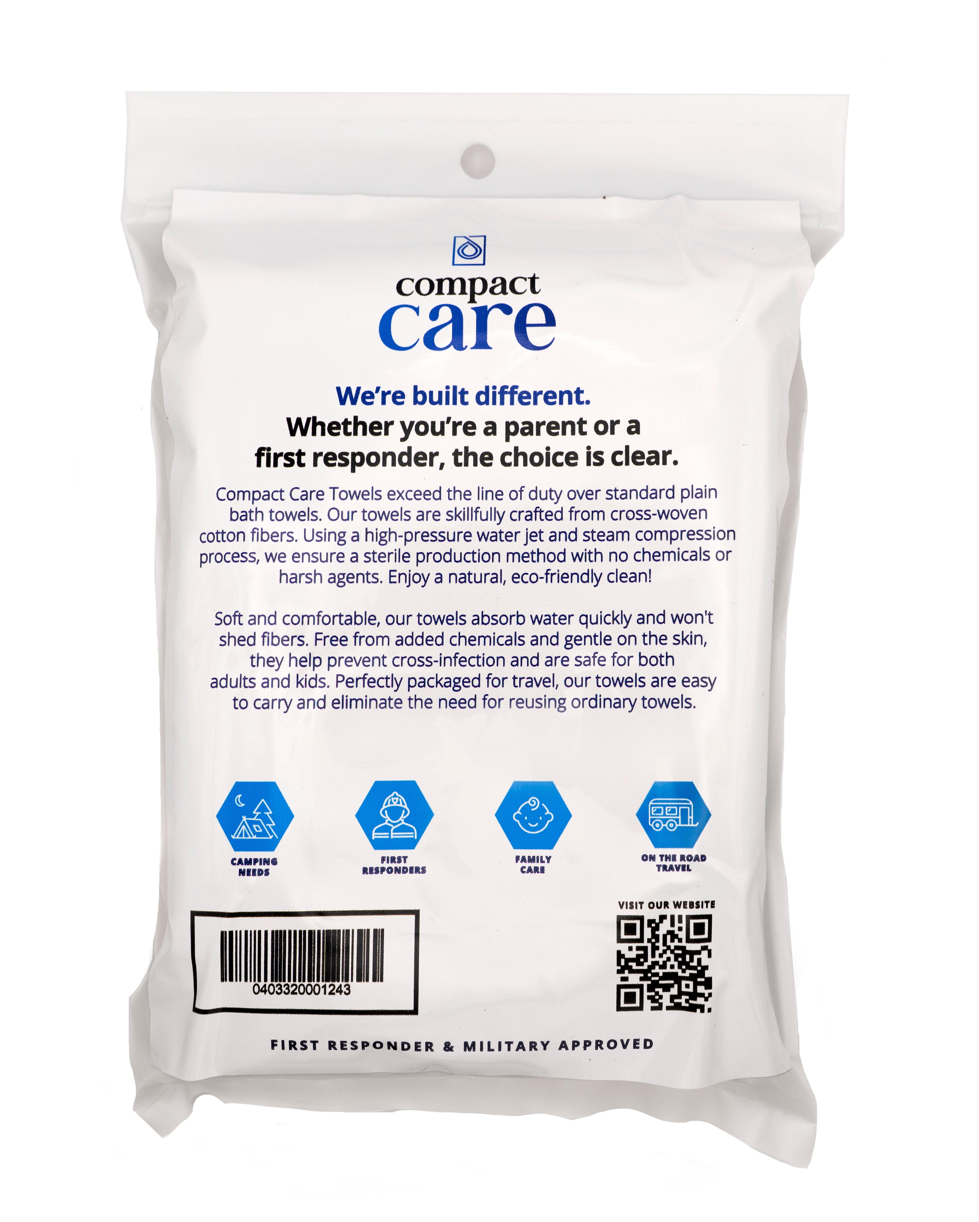 Compact Care Bath Towel (3 PCS)