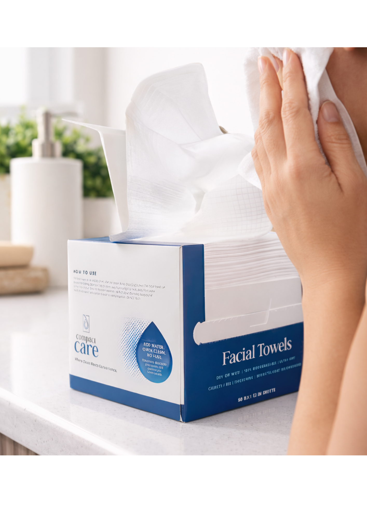 Compact Care Facial Towels