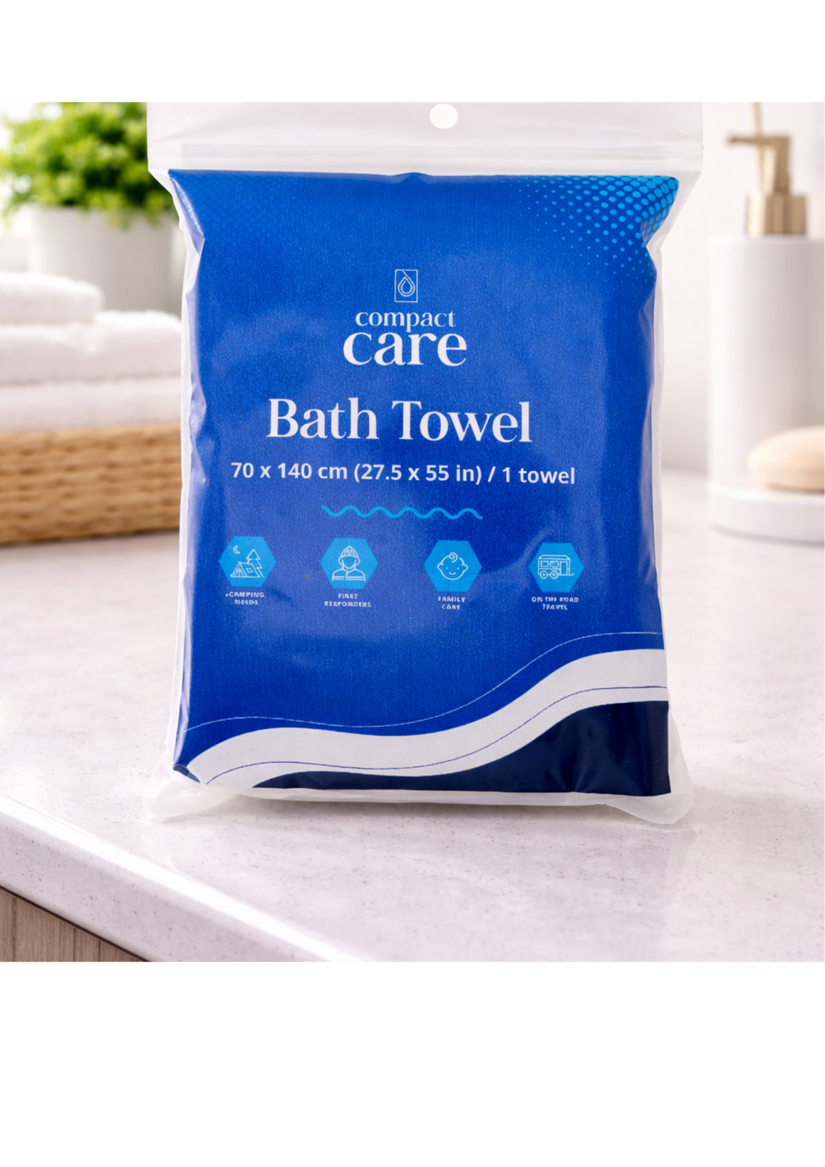 Compact Care Bath Towel (3 PCS)
