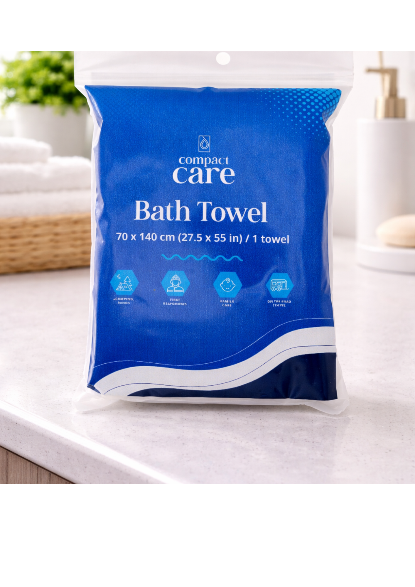 Compact Care Bath Towel (3 PCS)